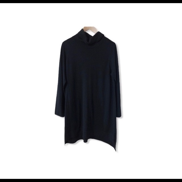 SOLD NWT Eileen Fisher turtleneck wool knit dress - Picture 4 of 6